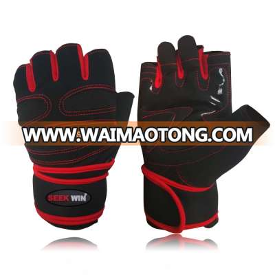 Weight lifting fitness man woman gym training bodybuilding pull up palm protector workout gloves