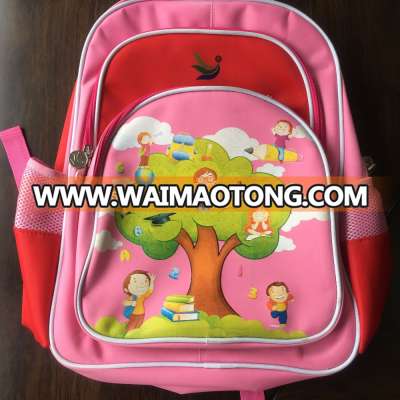 Wholesale fashion travel college style cheap custom children kids backpack school bag