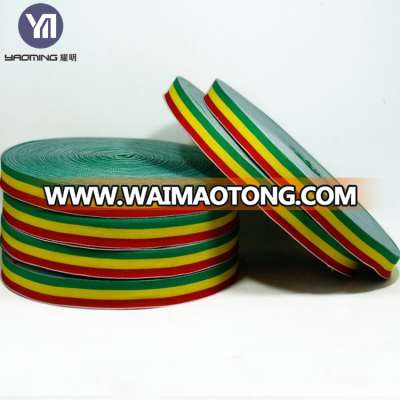 3mm 5mm 8mm 10mm 15mm Various colored high quality rubber woven band knitted elastic webbing
