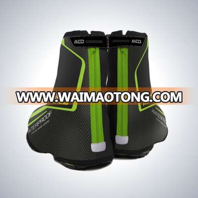 Custom windproof waterproof back zipper Racking Bike / Sports/ski thermo neoprene shoe cover /boot cover