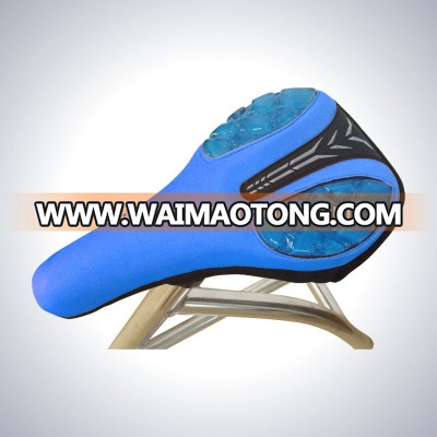 Custom logo  Comfortable Durable advertising   colourful gel Cycling neoprene  bicycle saddle cover/ pad cover