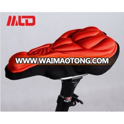 durable leather/plastic Hot sell promotional Comfortable neoprene breathable bicycle seat pad cover/bike saddle cover