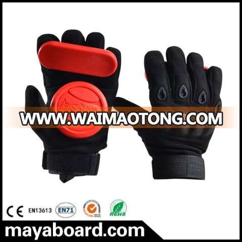 High Quality Professional POM Skateboard Longboard Slide Gloves For Downhill Pro Skateboard Protector