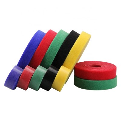 Double Sided Tape Heavy Duty Soft Self Adhesive Hook And Loop Strap Back To Back Cable Tie For Multi Purpose